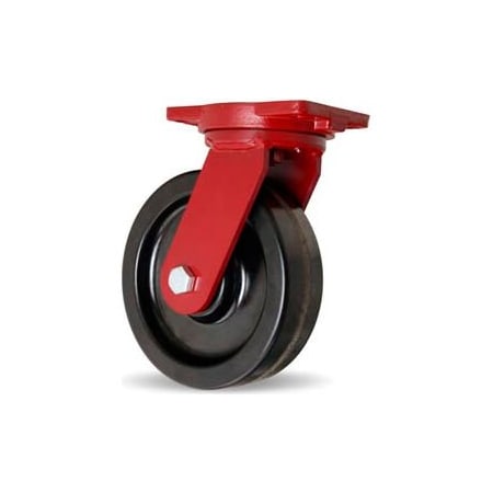 Hamilton Casters Hamilton Extra HD Forged Swivel 10 x 3 Plastex Roller 2900 Lb. Caster S-EHD-13PH